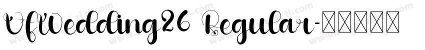 VfWedding26 Regular字体转换